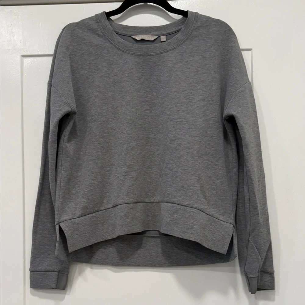 Athleta pullover Gray Crewneck Sweatshirt size small - Picture 2 of 10